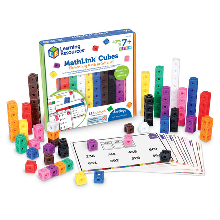 LEARNING RESOURCES Mathlink Cube Math Activity Set 4299